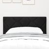 vidaXL LED Kopfteil Schwarz 80 cm Kunstleder