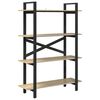 vidaXL B&uuml;cherregal 4 Ebenen 100 x 33,5 x 140 cm Holzwerkstoff