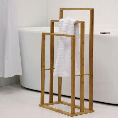 Bathroom Solutions Bambus Handtuchhalter mit 3 Stangen