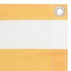 vidaXL Balkon-Sichtschutz Weiß und Gelb 120x400 cm Oxford-Gewebe