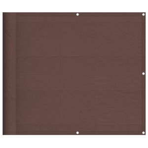vidaXL Balkon-Sichtschutz Braun 90x800 cm 100 % Polyester-Oxford
