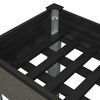 vidaXL Garten-Hochbeet mit Ablage Grau 120x50x75 cm WPC
