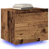 vidaXL Nachttisch mit Schubladen Altholz 50 x 39 x 41 cm Holzwerkstoff