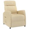 vidaXL Relaxsessel Creme Stoff