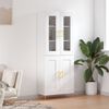 vidaXL Highboard Wei&szlig; 69,5x34x180 cm Holzwerkstoff