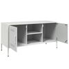 vidaXL TV-Schrank Wei&szlig; 100,5x39x50,5 cm Stahl