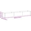 vidaXL Hochbeet Hellbraun 290 x 50 x 36 cm Verzinkter Stahl