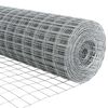 vidaXL Zaun mit Pfosten Silber 0,4 x 50 m Stahl