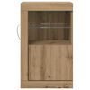 vidaXL LED-Sideboard Artisan-Eiche 41 x 37 x 67 cm Holzwerkstoff