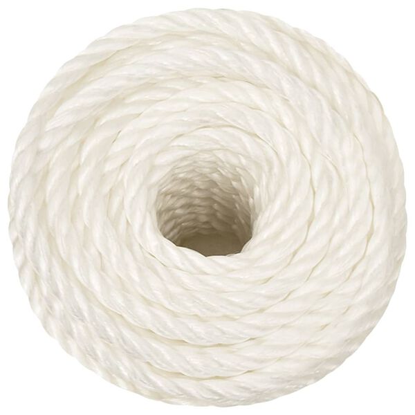 vidaXL Arbeitsseil Wei&szlig; 16 mm 250 m Polypropylen