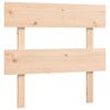 vidaXL Seniorenbett mit Kopfteil Massivholz