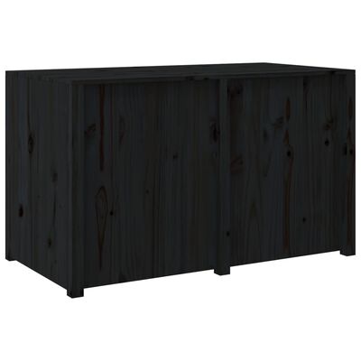 vidaXL Outdoor-Küchenschrank Schwarz 106x55x64 cm Massivholz Kiefer