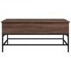 vidaXL Couchtisch Braun Eichen-Optik 100x50x45 cm Holzwerkstoff Metall