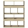 vidaXL B&uuml;cherregal Sonoma-Eiche 100x33x125,5 cm Holzwerkstoff