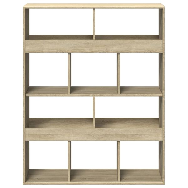vidaXL B&uuml;cherregal Sonoma-Eiche 100x33x125,5 cm Holzwerkstoff