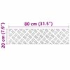 vidaXL Treppe Tritt Rechtwinklig 2 pcs Silber 80 x 20 cm Aluminium
