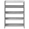 vidaXL Schuhregal Grau Sonoma 60x25x81 cm Holzwerkstoff