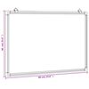 vidaXL Magnetisches Whiteboard 60x40x1,7 cm Aluminium