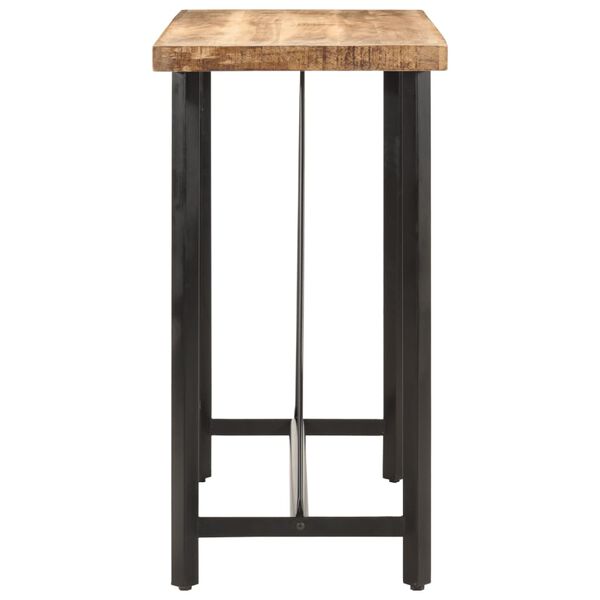 vidaXL Bartisch 110x55x107 cm Massivholz Mango und Eisen