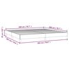 vidaXL Bettgestell Grau 200x200 cm Kunstleder
