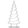 vidaXL Metall Weihnachtsbaum mit St&auml;nder Schwarz 180 cm Stahl