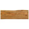 vidaXL Tischplatte mit Baumkante 120x40x3,8 cm Massivholz Mango
