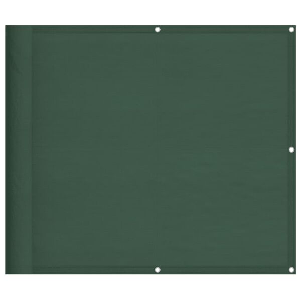 vidaXL Balkon-Sichtschutz Dunkelgr&uuml;n 90x1000 cm 100 % Polyester-Oxford