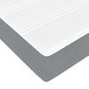 vidaXL Bettgestell mit Matratze mit Matratze 2 pcs Hellgrau Stoff