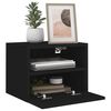 vidaXL TV-Wandschrank Schwarz 40x30x30 cm Holzwerkstoff