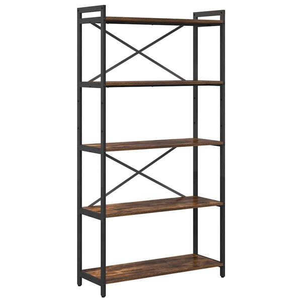 vidaXL B&uuml;cherregal Ger&auml;ucherte Eiche 80 x 30 x 155 cm Holzwerkstoff