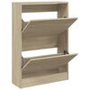 vidaXL Schuhschrank Sonoma-Eiche 60x21x87,5 cm Holzwerkstoff