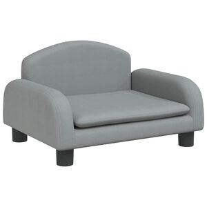 vidaXL Kindersofa Hellgrau 50x40x30 cm Stoff