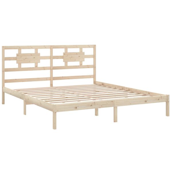 vidaXL Massivholzbett 200x200 cm