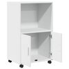 vidaXL Rollschrank Wei&szlig; 55x40x91 cm Holzwerkstoff