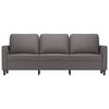 vidaXL 3-Sitzer-Sofa Grau 180 cm Kunstleder