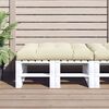 vidaXL Palettenkissen Creme 120x80x12 cm Stoff