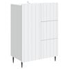vidaXL Sideboard mit Schubladen Wei&szlig; 66 x 34,5 x 91,5 cm Holzwerkstoff