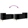 vidaXL TV-Schr&auml;nk Schwarz Eichen-Optik 100 x 35 x 55 cm Holzwerkstoff