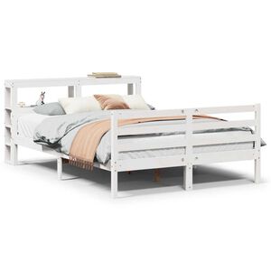 vidaXL Bettgestell mit Kopfteil ohne Matratze 160x200 cm