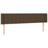 vidaXL Kopfteil mit Ohren Dunkelbraun 163x16x78/88 cm Stoff