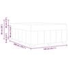 vidaXL Bettrahmen mit Matratze Taupe 140 x 200 cm Stoff