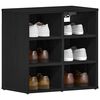 vidaXL Schuhschrank mit Regal Schwarz Eichen-Optik 52 x 30 x 50,5 cm
