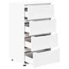 vidaXL Stauraumschr&auml;nke 2 pcs Wei&szlig; 60 x 48 x 105 cm Holzwerkstoff