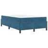 vidaXL Bettrahmen mit Matratze Dunkelblau 120 x 200 cm Stoff