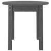 vidaXL Couchtisch Grau &Oslash; 45x40 cm Massivholz Kiefer