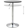 vidaXL 3-tlg. Bar-Set Schwarz und Dunkelgrau
