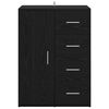 vidaXL Sideboard Schwarz Eichen-Optik 59 x 39 x 80 cm Holzwerkstoff