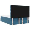 vidaXL Ottoman-Bett mit Matratzen Dunkelblau 140x200 cm Samt
