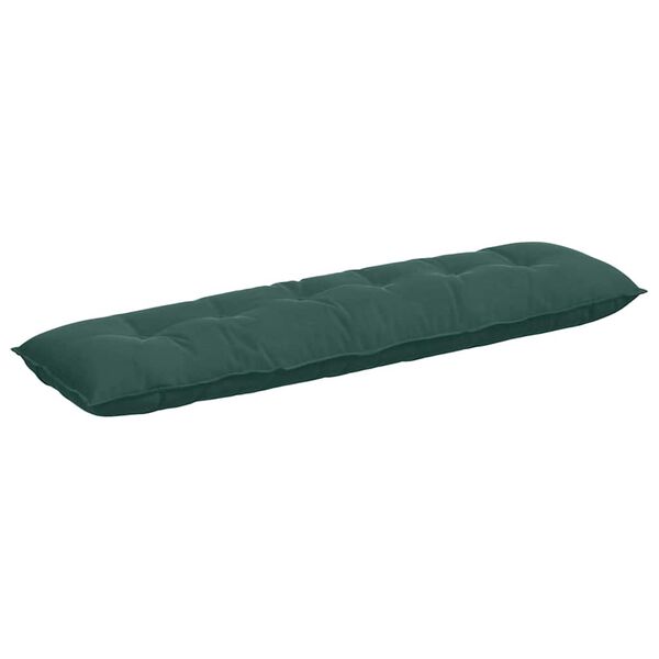 vidaXL R&uuml;ckenkissen Dunkelgr&uuml;n 180 x 50 cm Cordstoff