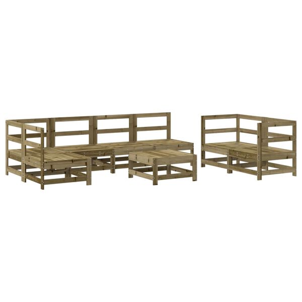 vidaXL 8-tlg. Garten-Lounge-Set Kiefernholz Impr&auml;gniert